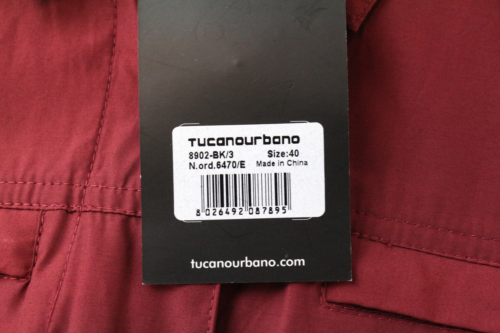TUCANO URBANO Women's Jacket IT40 Red Cotton Blend Long Sleeve Single-Breasted