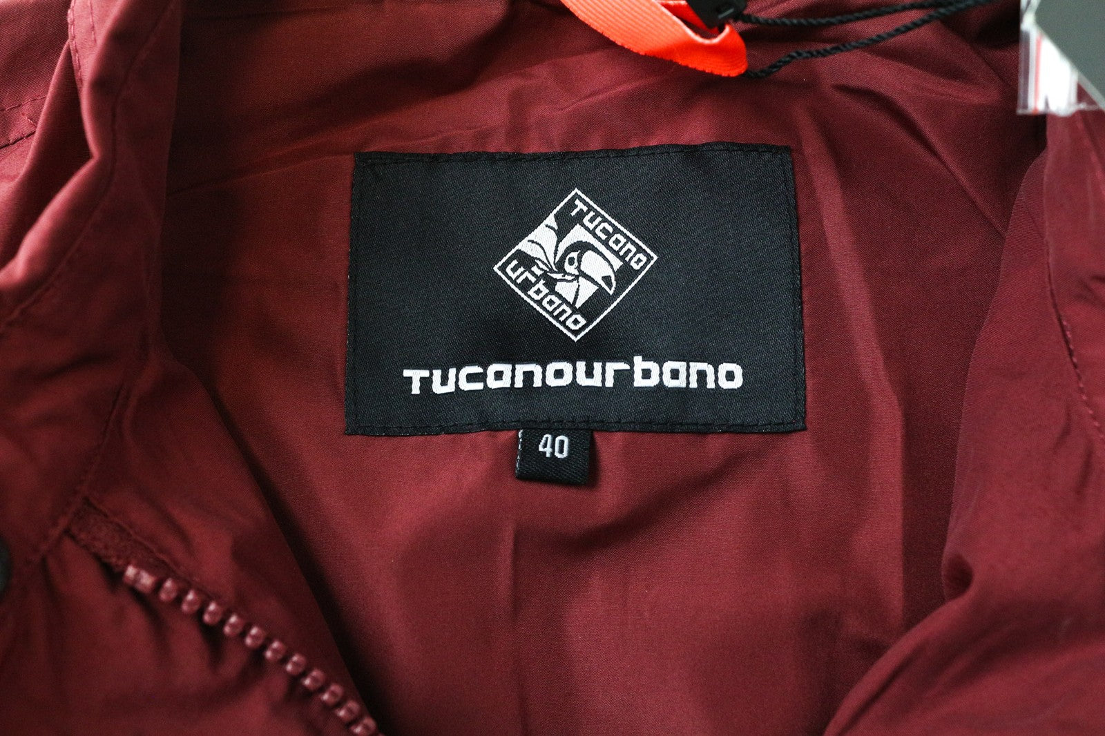 TUCANO URBANO Women's Jacket IT40 Red Cotton Blend Long Sleeve Single-Breasted