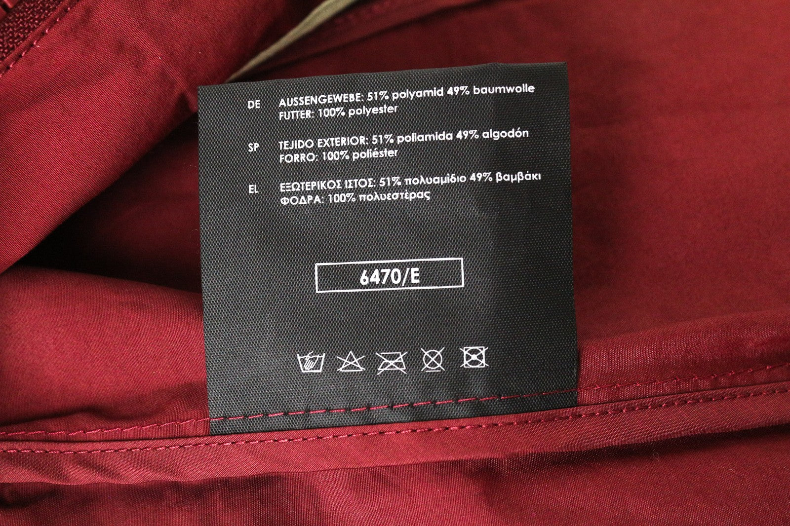 TUCANO URBANO Febo Men's Jacket L Red Cotton Blend Lined Windproof Snap Zip