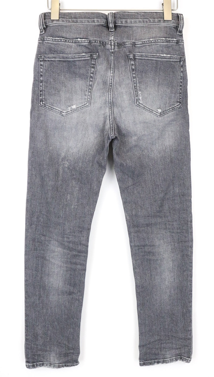 DIESEL D-Eetar 0890F Men's Jeans W28/L32 Carrot Fit Grey Distressed Stretch