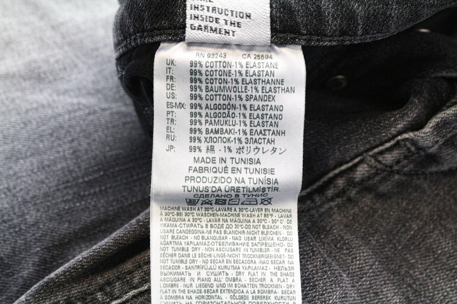 DIESEL D-Eetar 0890F Men's Jeans W28/L32 Carrot Fit Grey Distressed Stretch