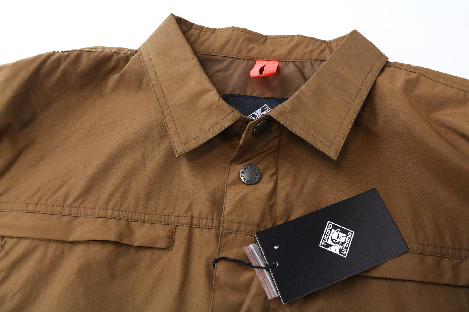 TUCANO URBANO Febo Men's Jacket 3XL Brown Cotton Blend Windproof Casual Wear