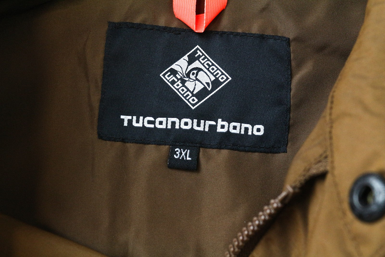 TUCANO URBANO Febo Men's Jacket 3XL Brown Cotton Blend Windproof Casual Wear