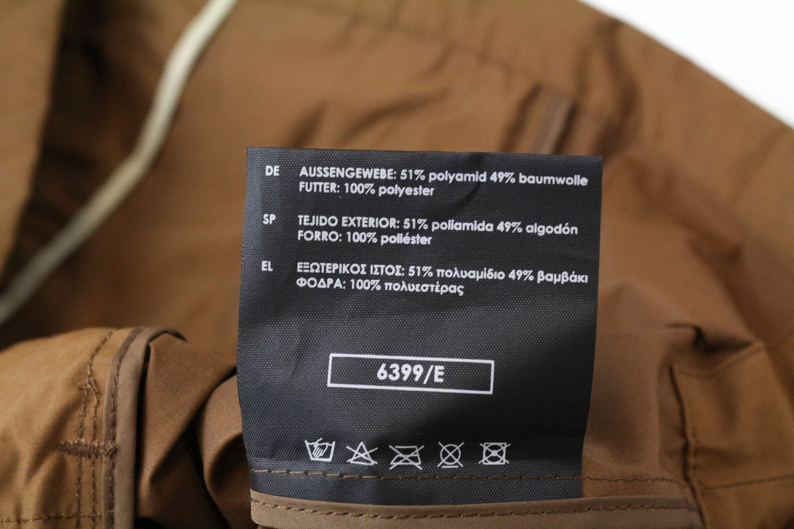 TUCANO URBANO Febo Men's Jacket 3XL Brown Cotton Blend Windproof Casual Wear