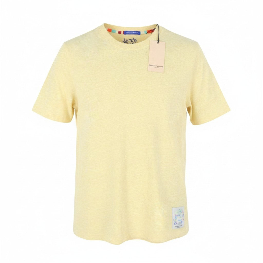 Gelbes Baumwoll-T-Shirt