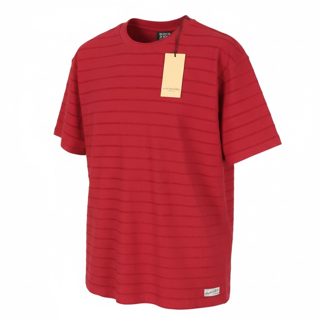 Rotes Baumwoll-T-Shirt