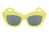 BRAIN DEAD Chibi Yellow/BLK Women Sunglasses OS Tinted Cat-Eye Frames