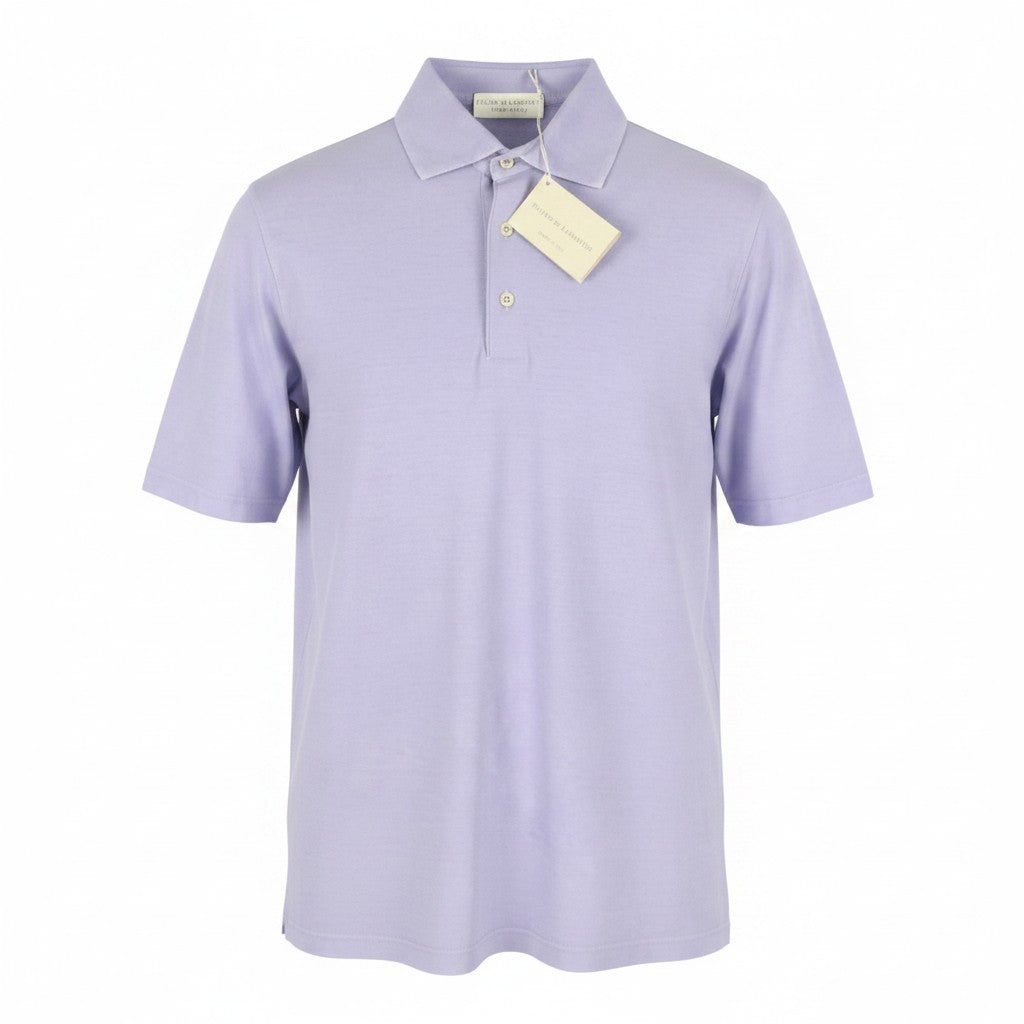 Lila Baumwoll-Poloshirts