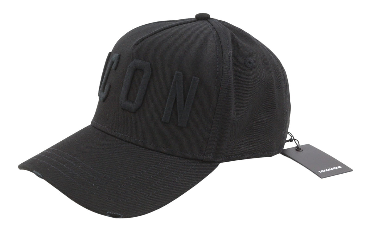 Schwarze Baumwollmütze
