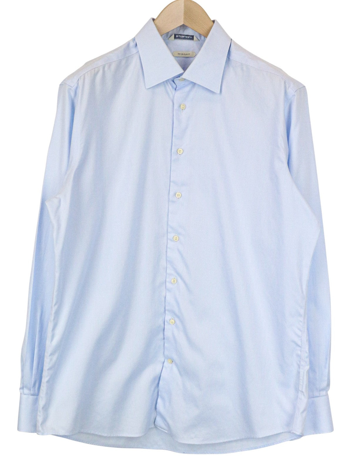 Blaues Twill-Hemd