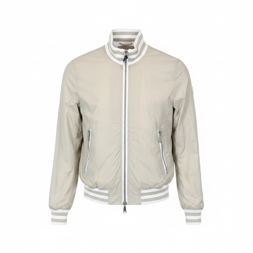 Beige Nylonjacke