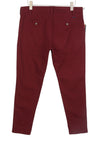 Burgundy Cotton Trousers