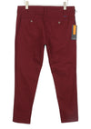 Burgundy Cotton Trousers
