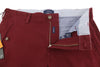 Burgundy Cotton Trousers