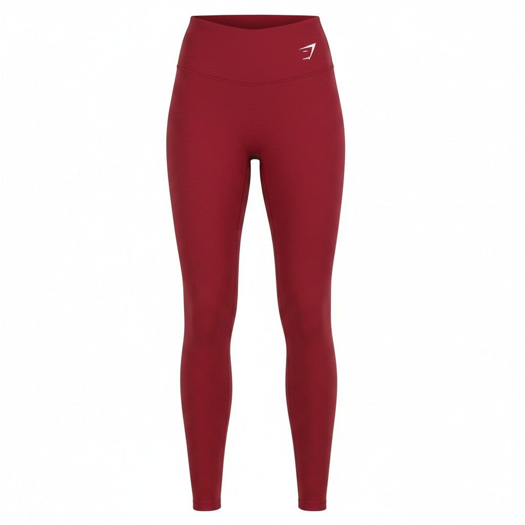 Rote Polyester-Leggings