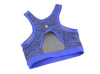 Blue Polyamide Sports Bra