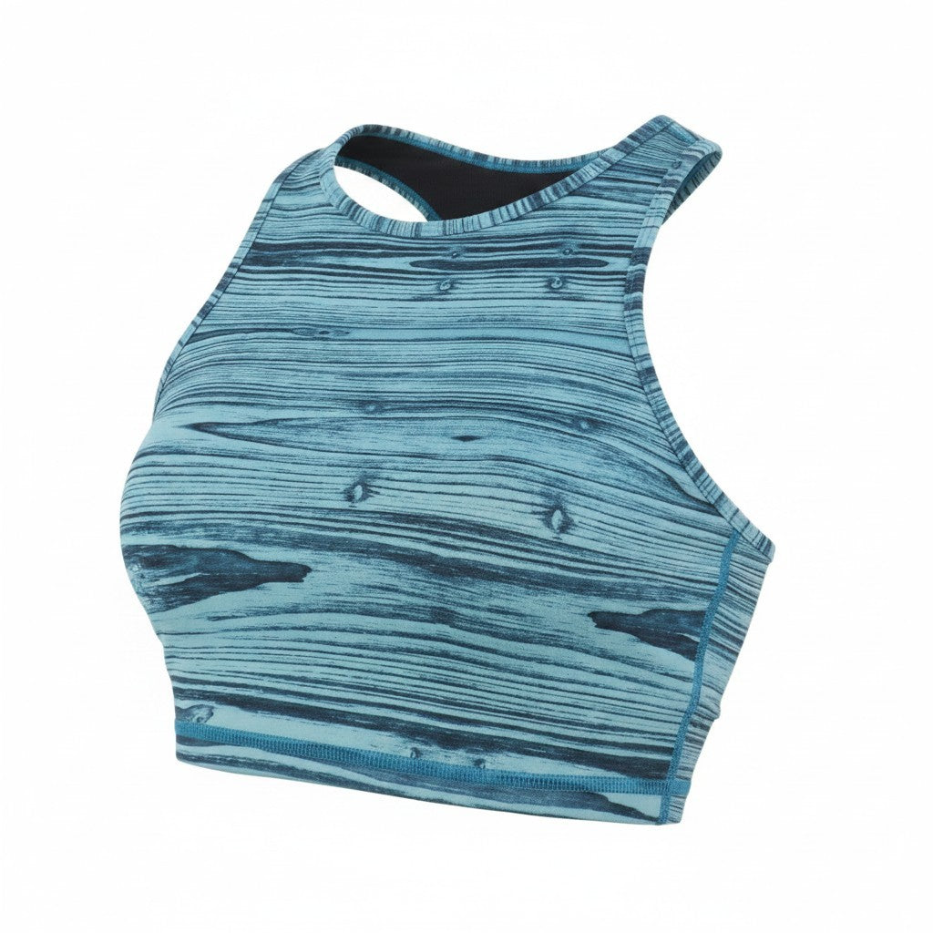 Blauer Polyester-Sports-BH