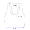 Blue Polyester Sports Bra