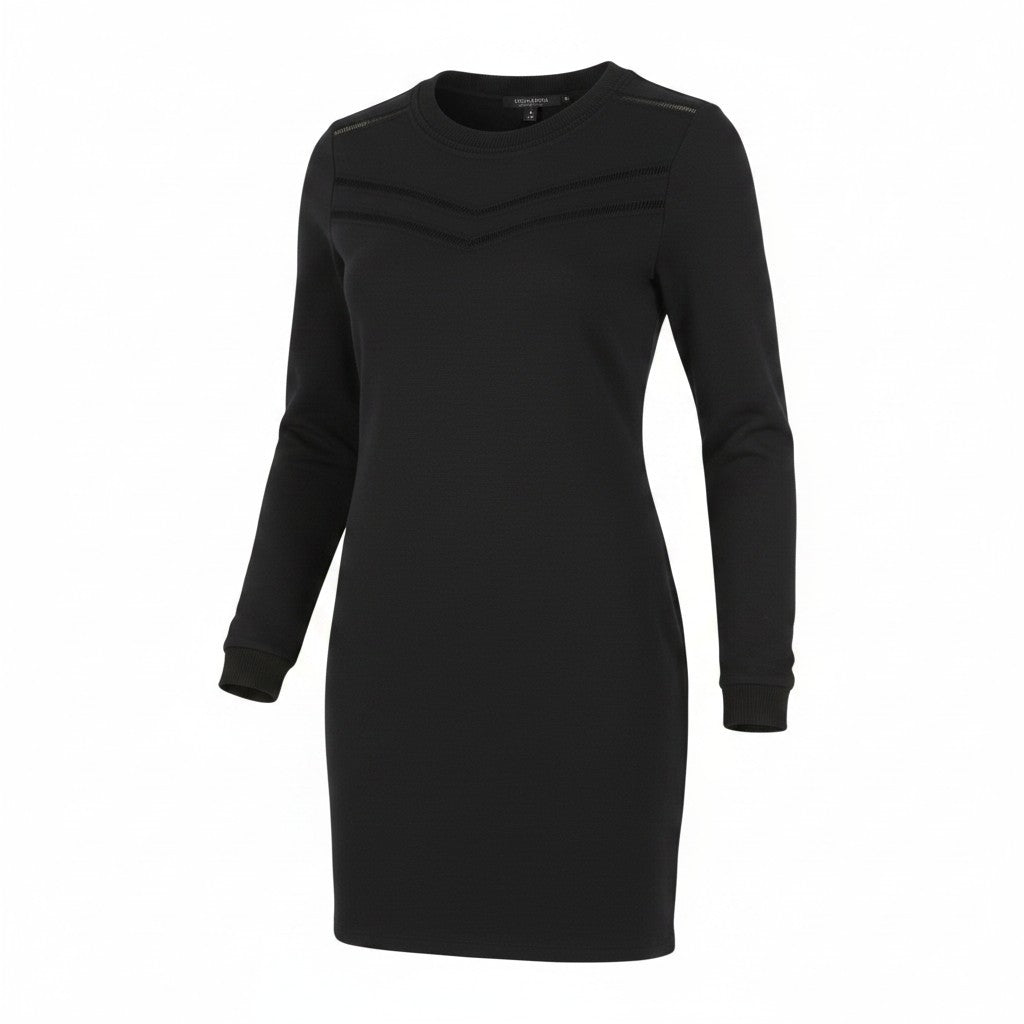 Schwarzes Kleid aus Polyester