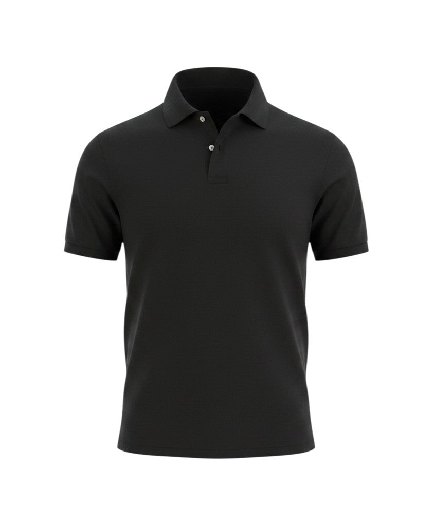 Schwarze Poloshirts aus Baumwolle