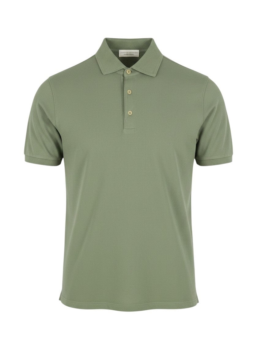 Grüne Baumwoll-Poloshirts