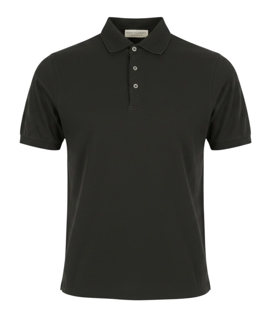 Schwarze Poloshirts aus Baumwolle