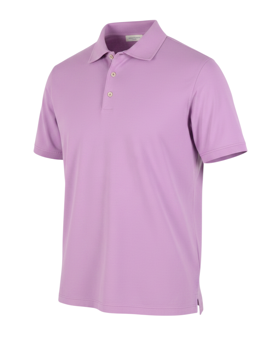 Rosa Baumwollpoloshirts