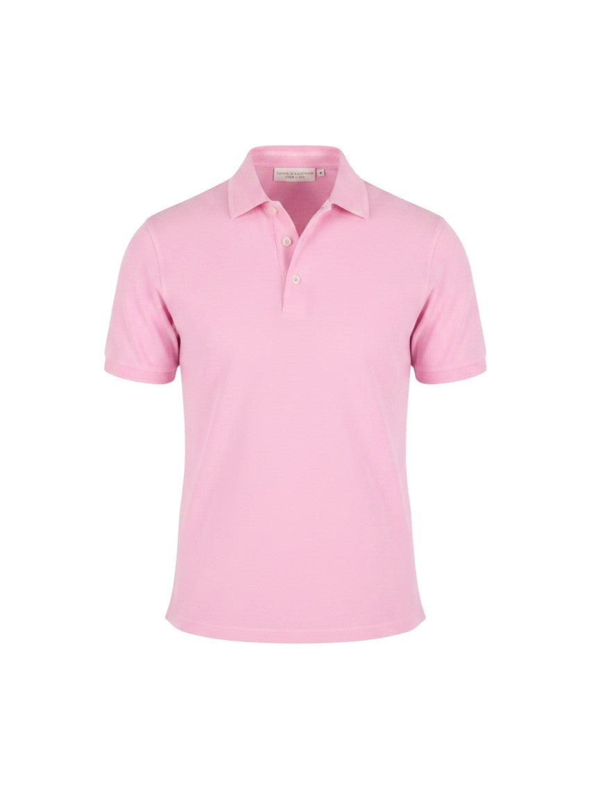 Rosa Baumwollpoloshirts