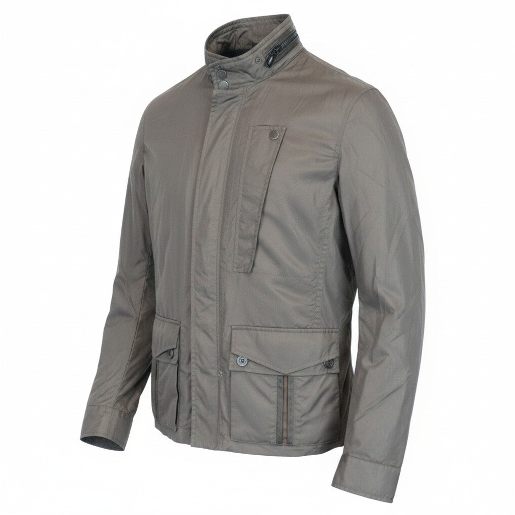 Braune Nylonjacke