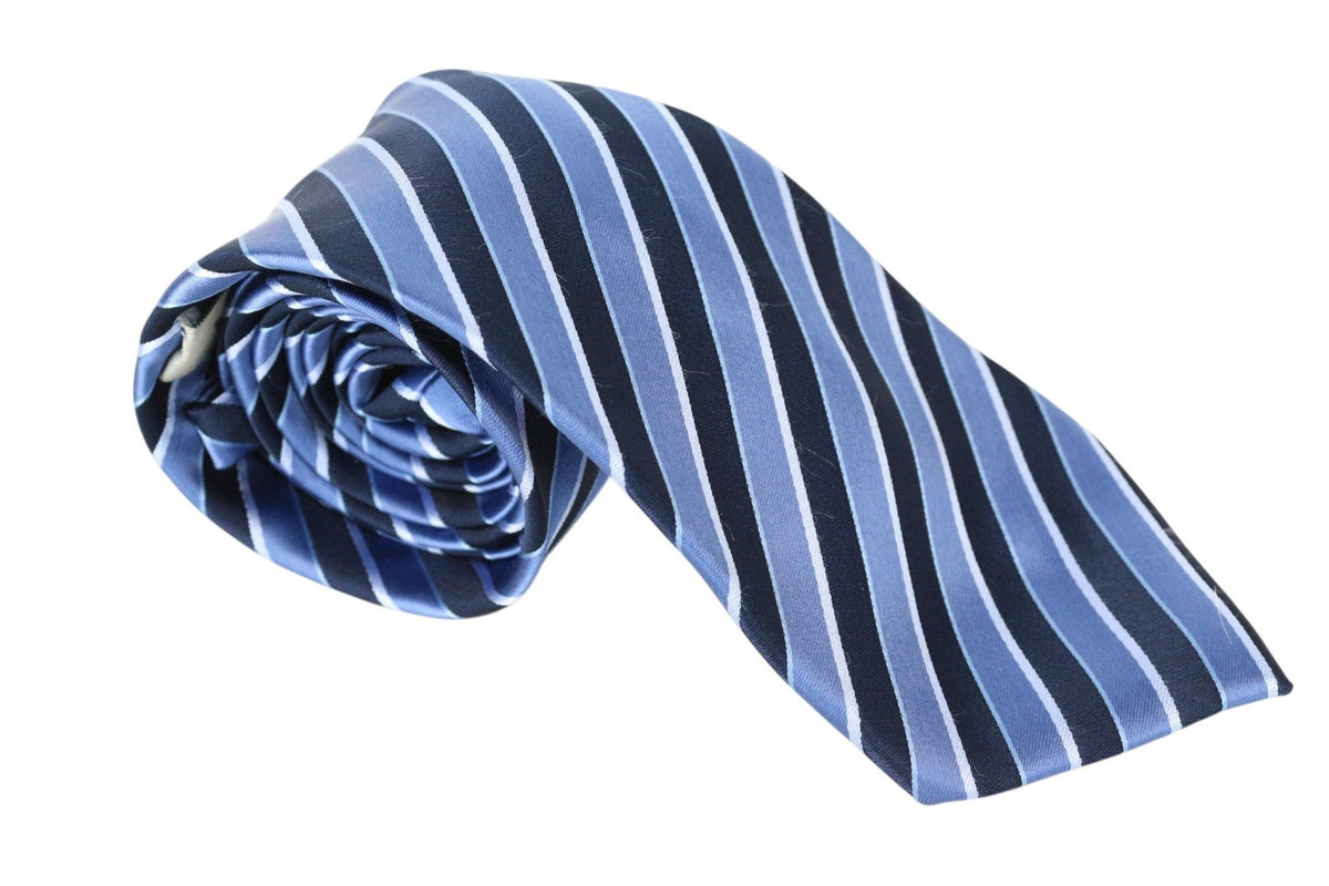 Blaue Polyest Krawatte