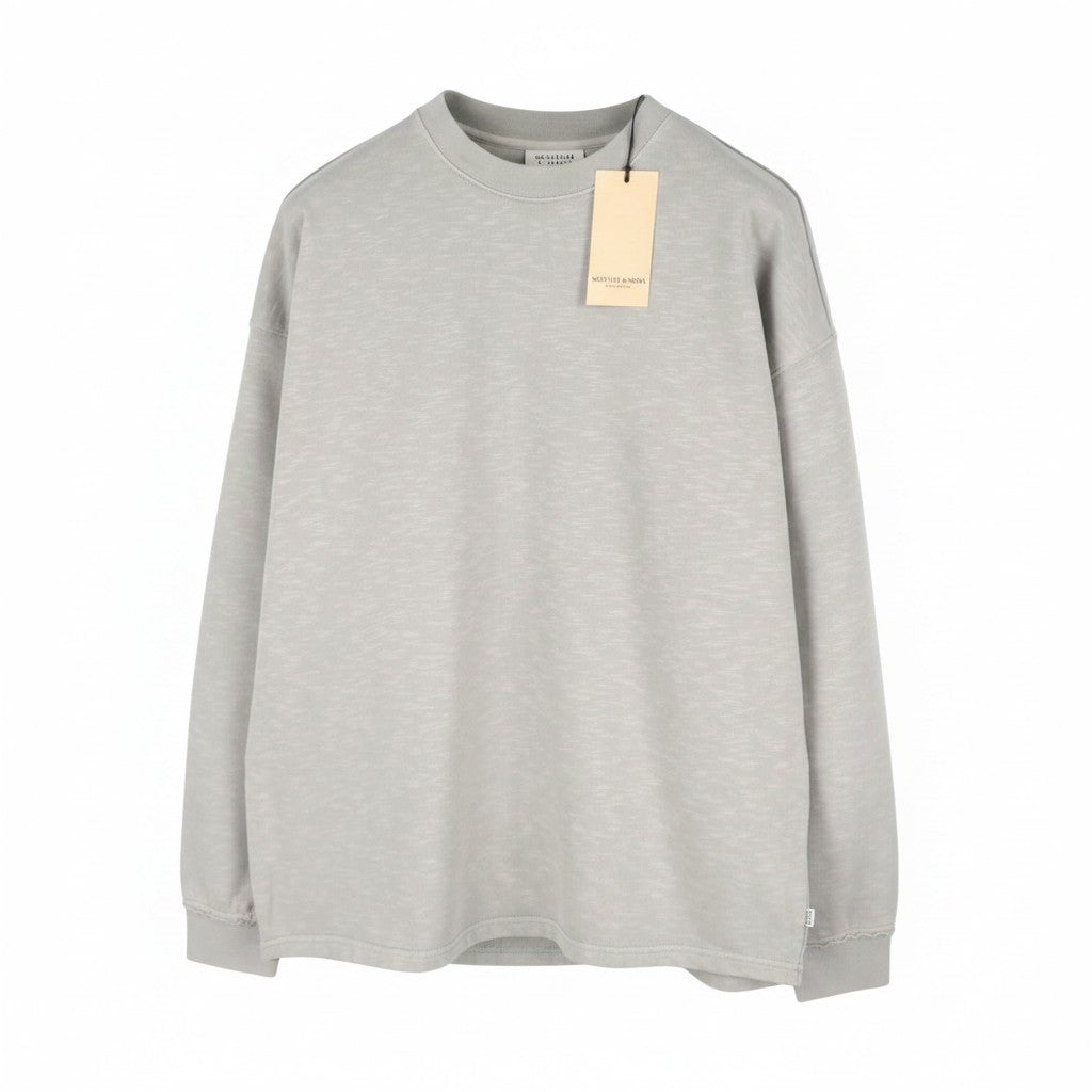 Graues Sweatshirt aus Baumwolle