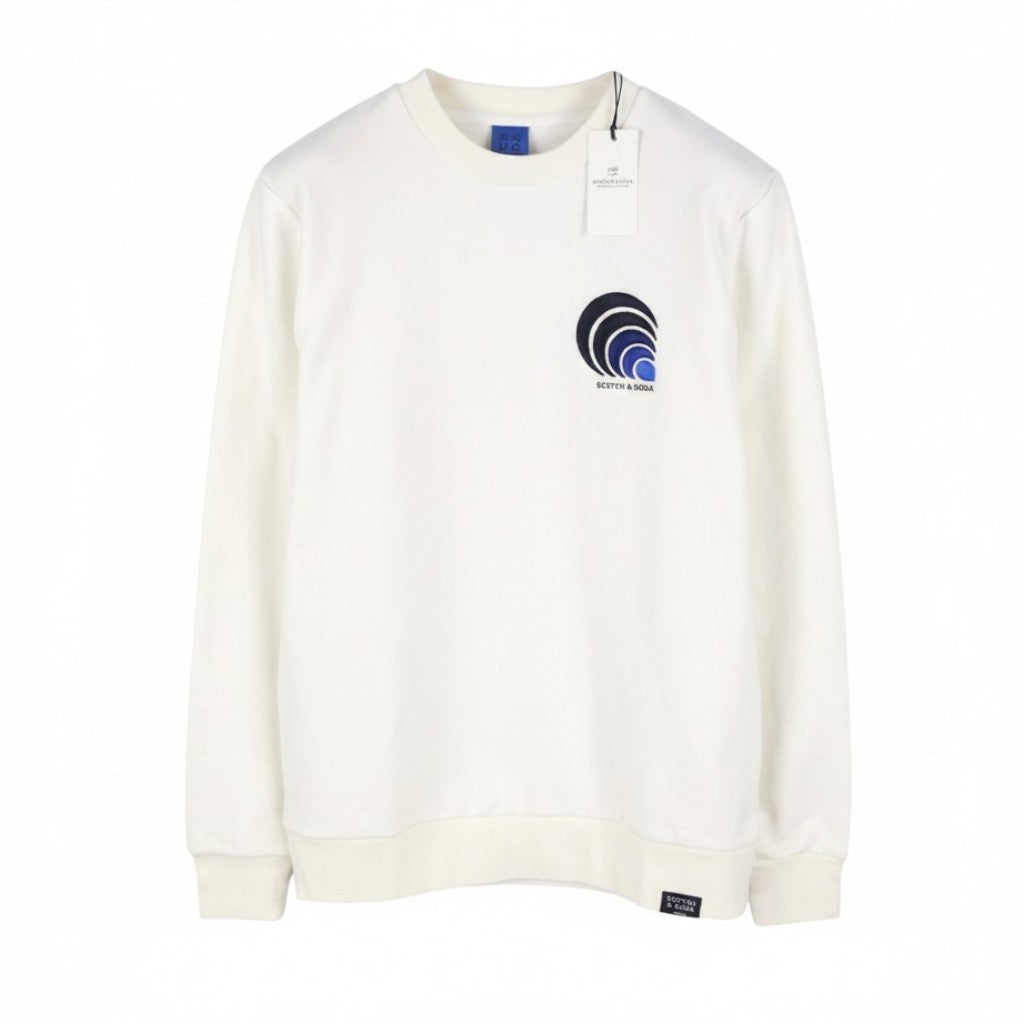Weißes Baumwoll-Sweatshirt