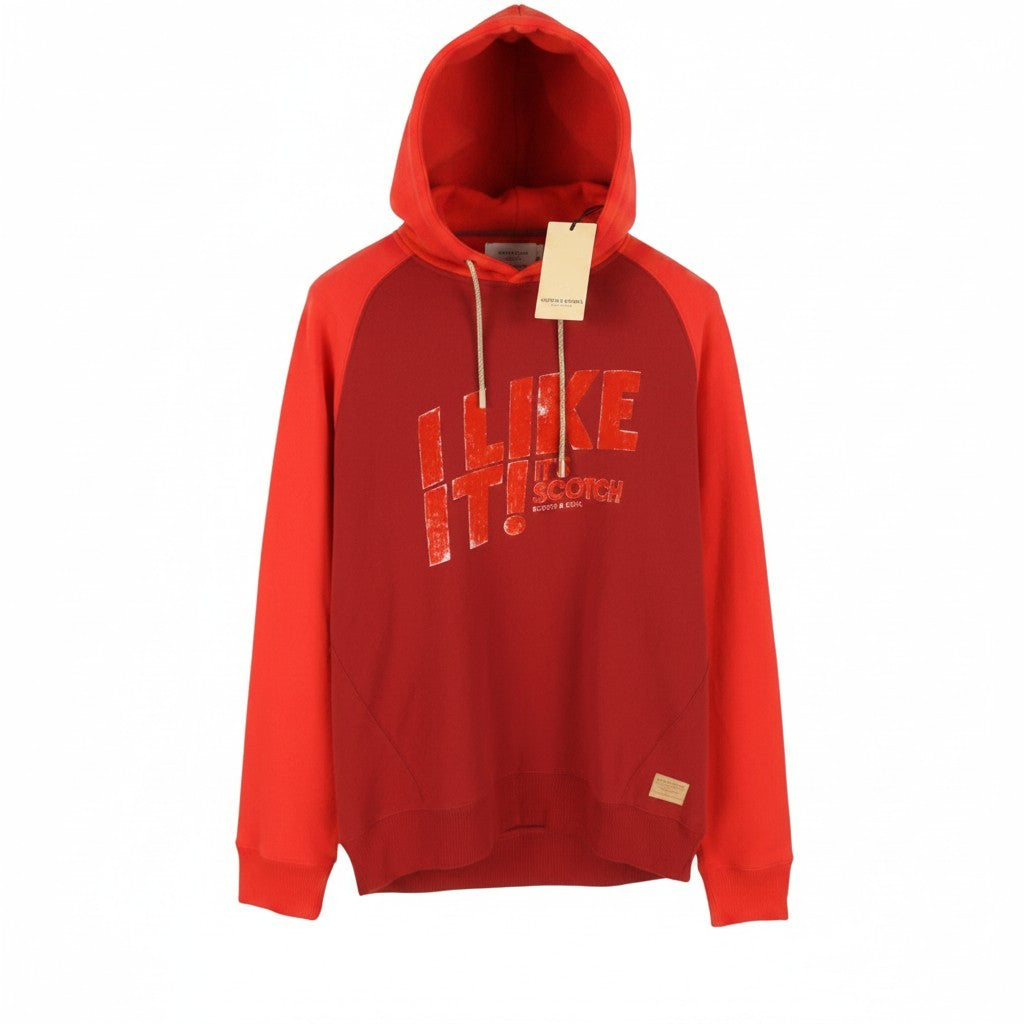 Roter Hoodie aus Baumwolle
