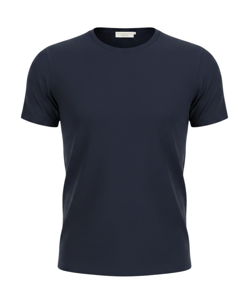 Blaues T-Shirt aus Baumwolle
