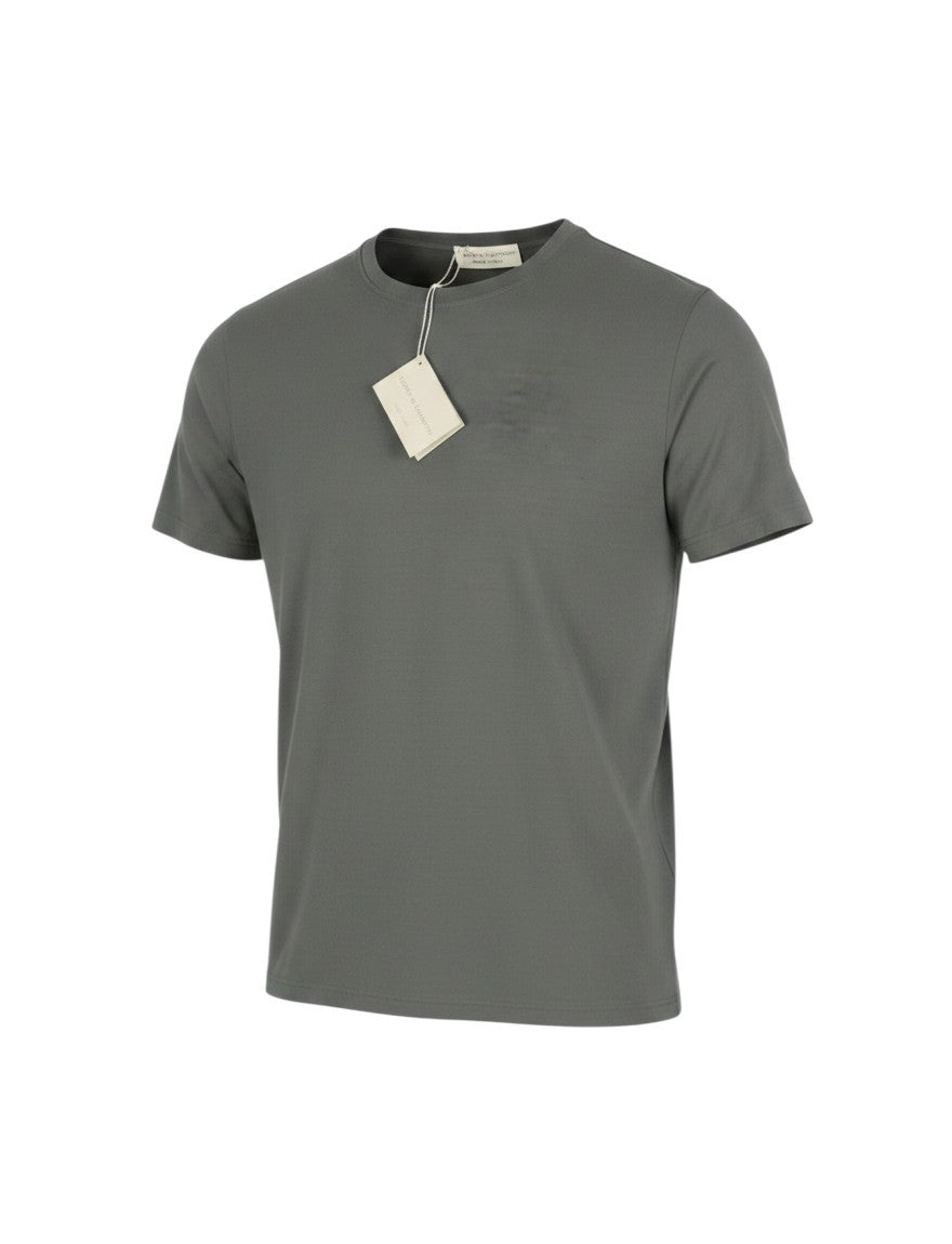 Graues Baumwoll-T-Shirt