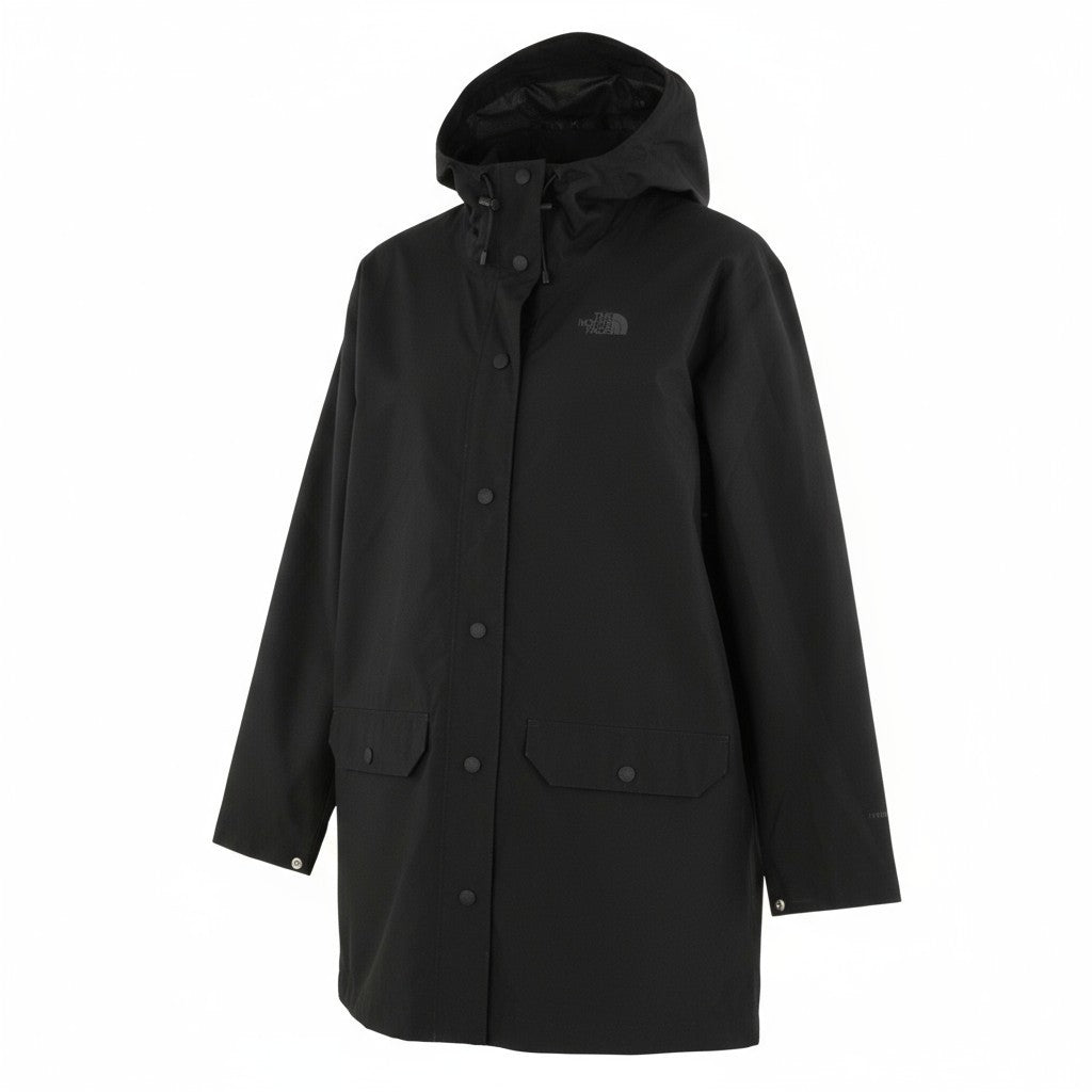 Schwarze Polyesterjacke