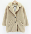 Beige Polyester Coat