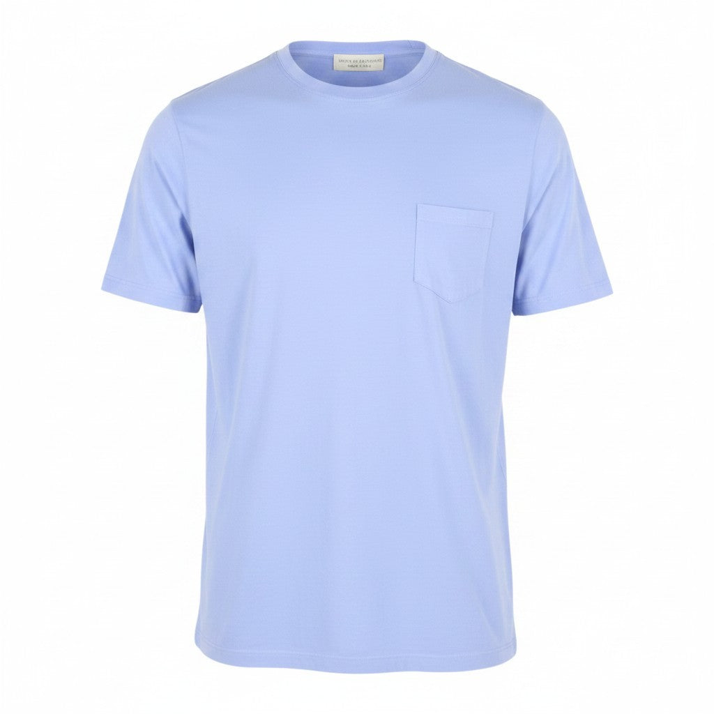 Blaues T-Shirt aus Baumwolle
