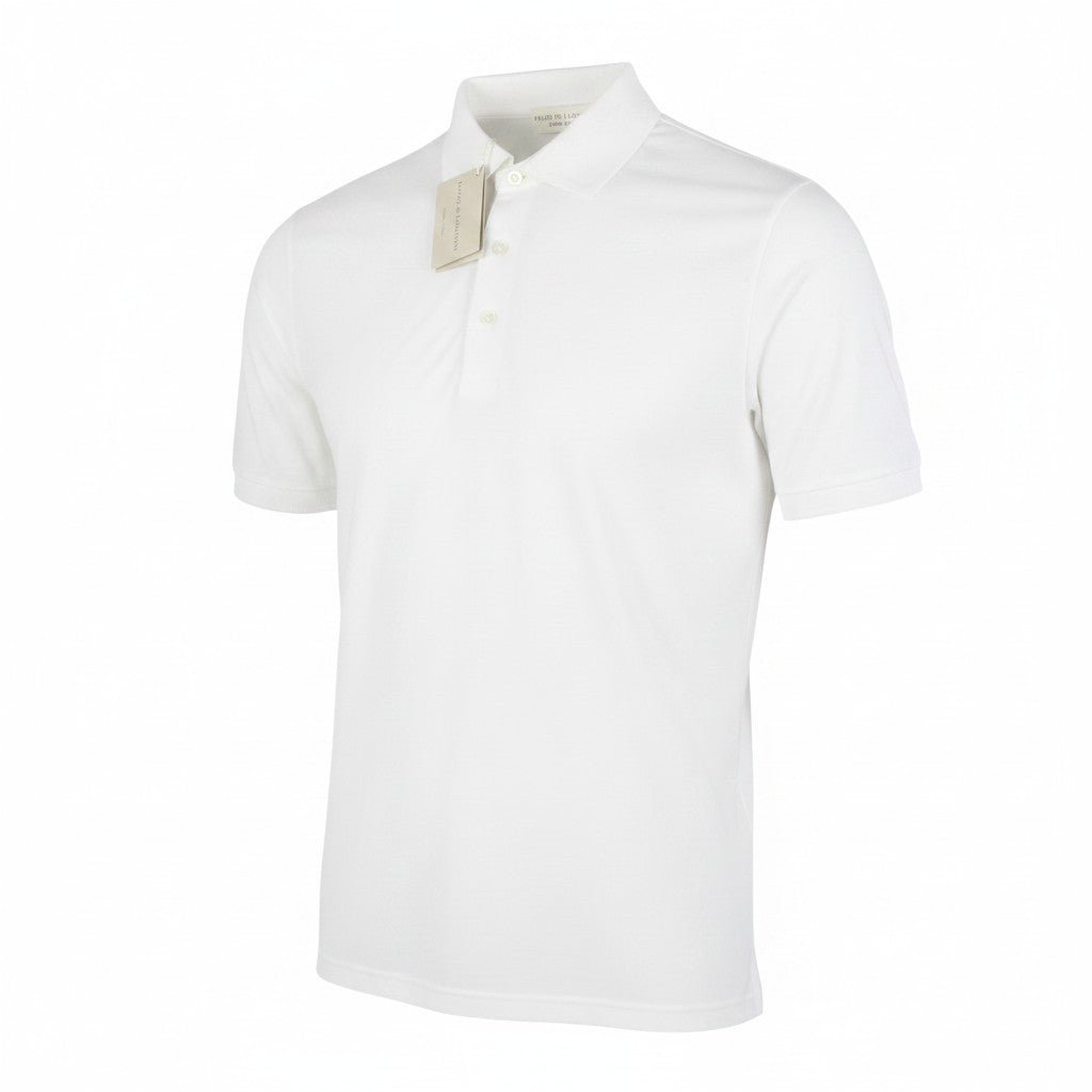 Weiße Baumwoll-Poloshirts