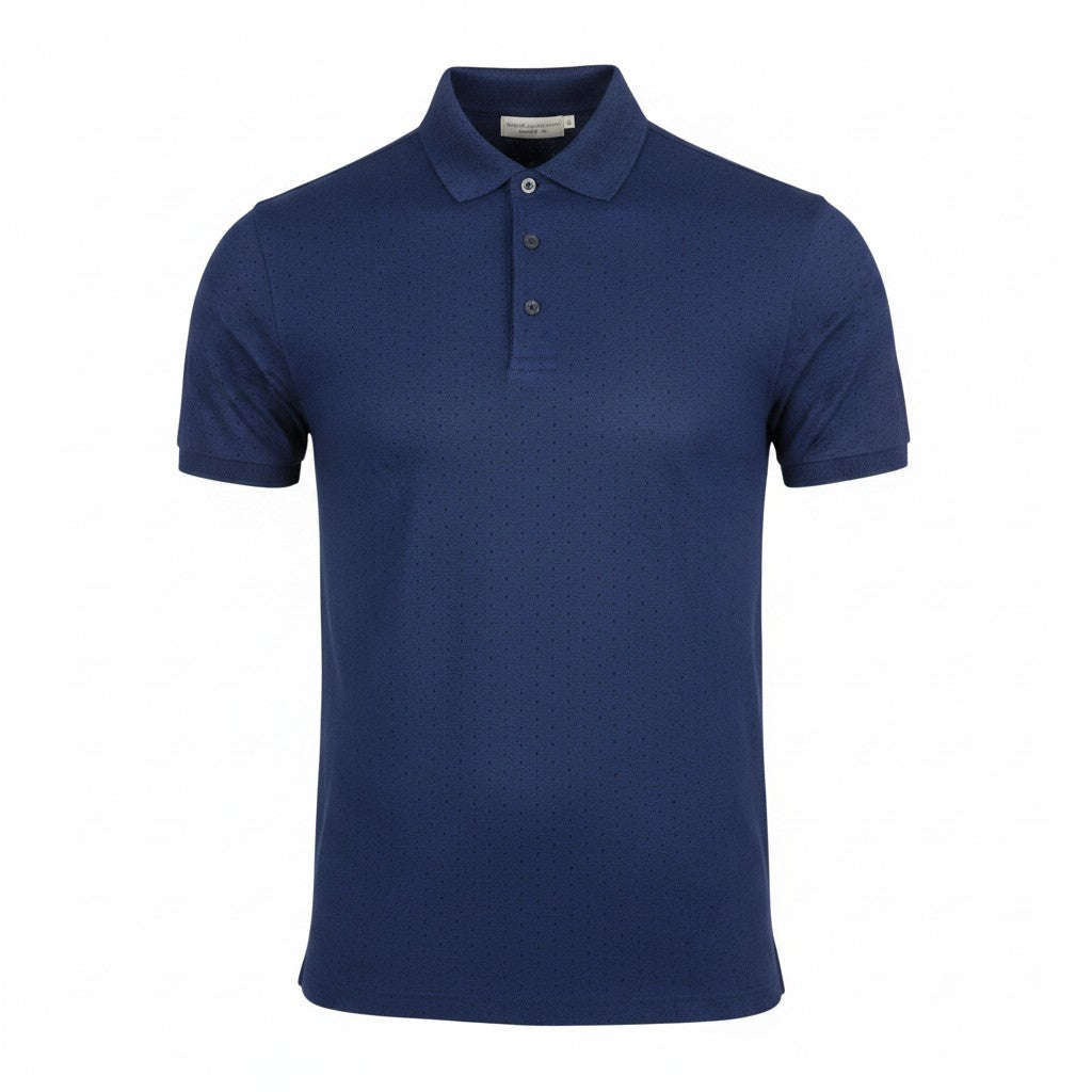 Blaue Baumwoll-Poloshirts