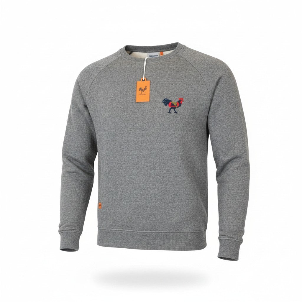 Graues Jersey-Sweatshirt