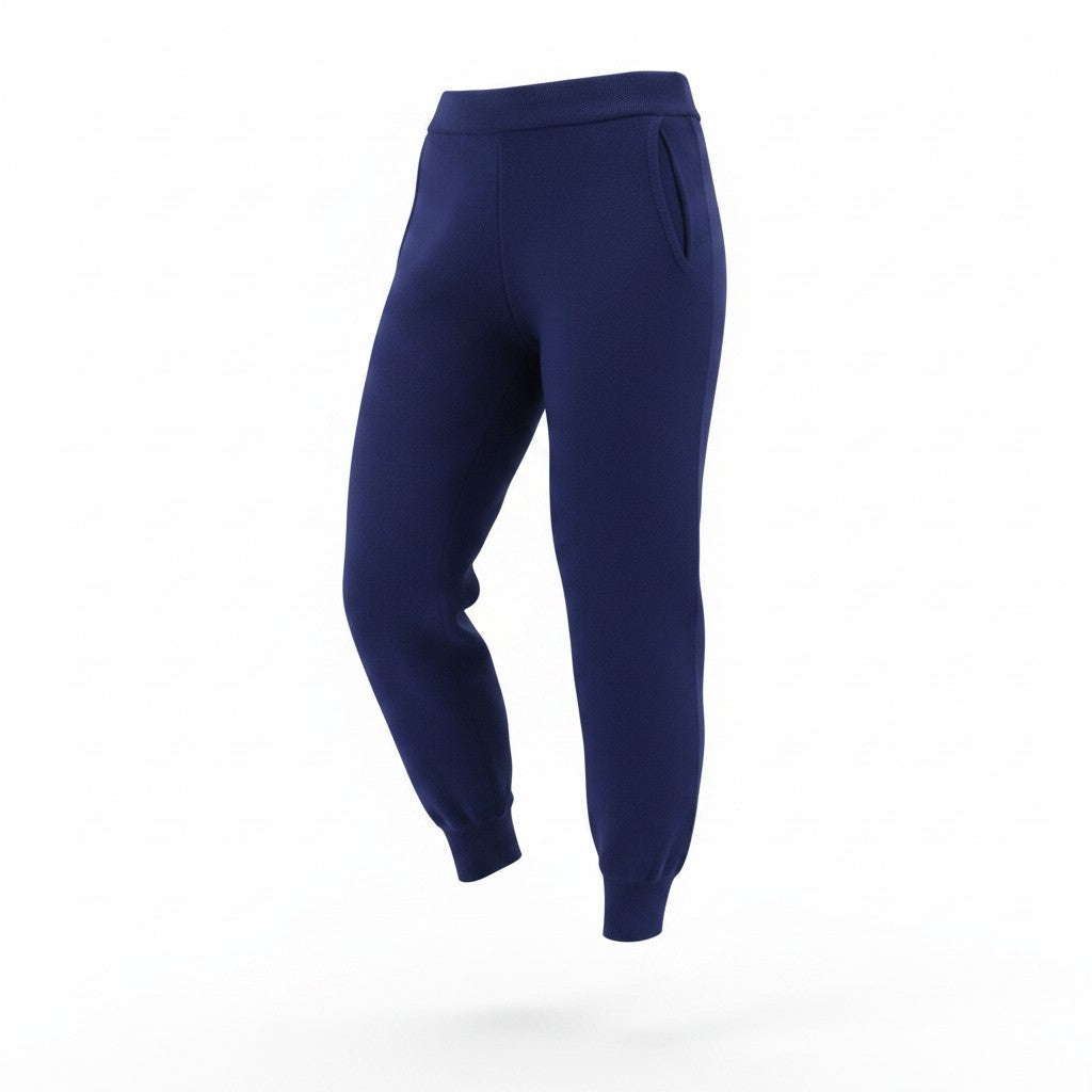Blue Viscose Trousers