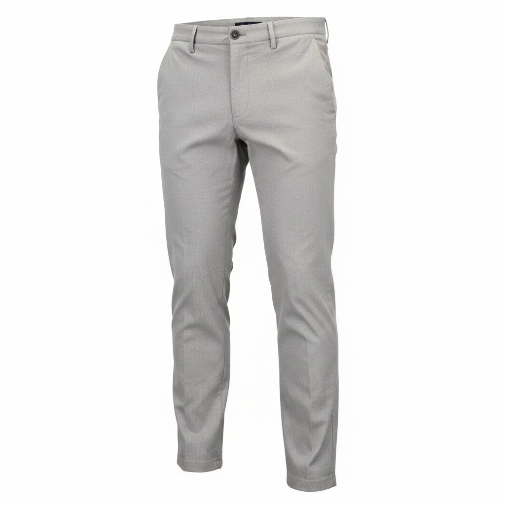 Grey Polyester Trousers