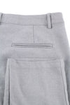 Grey Polyester Trousers