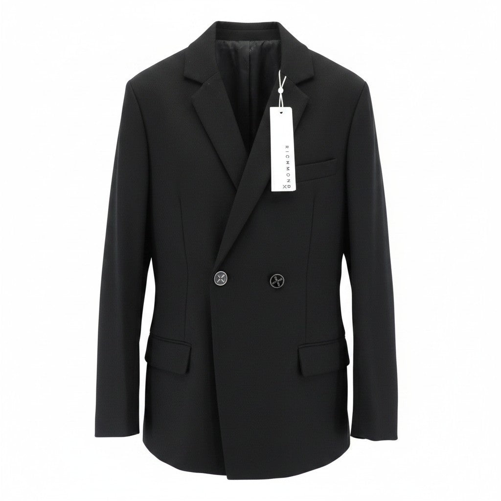 Schwarzer Blazer aus Polyester