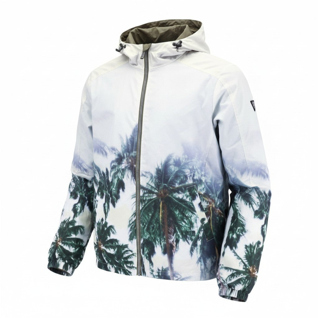Braune Polyesterjacke