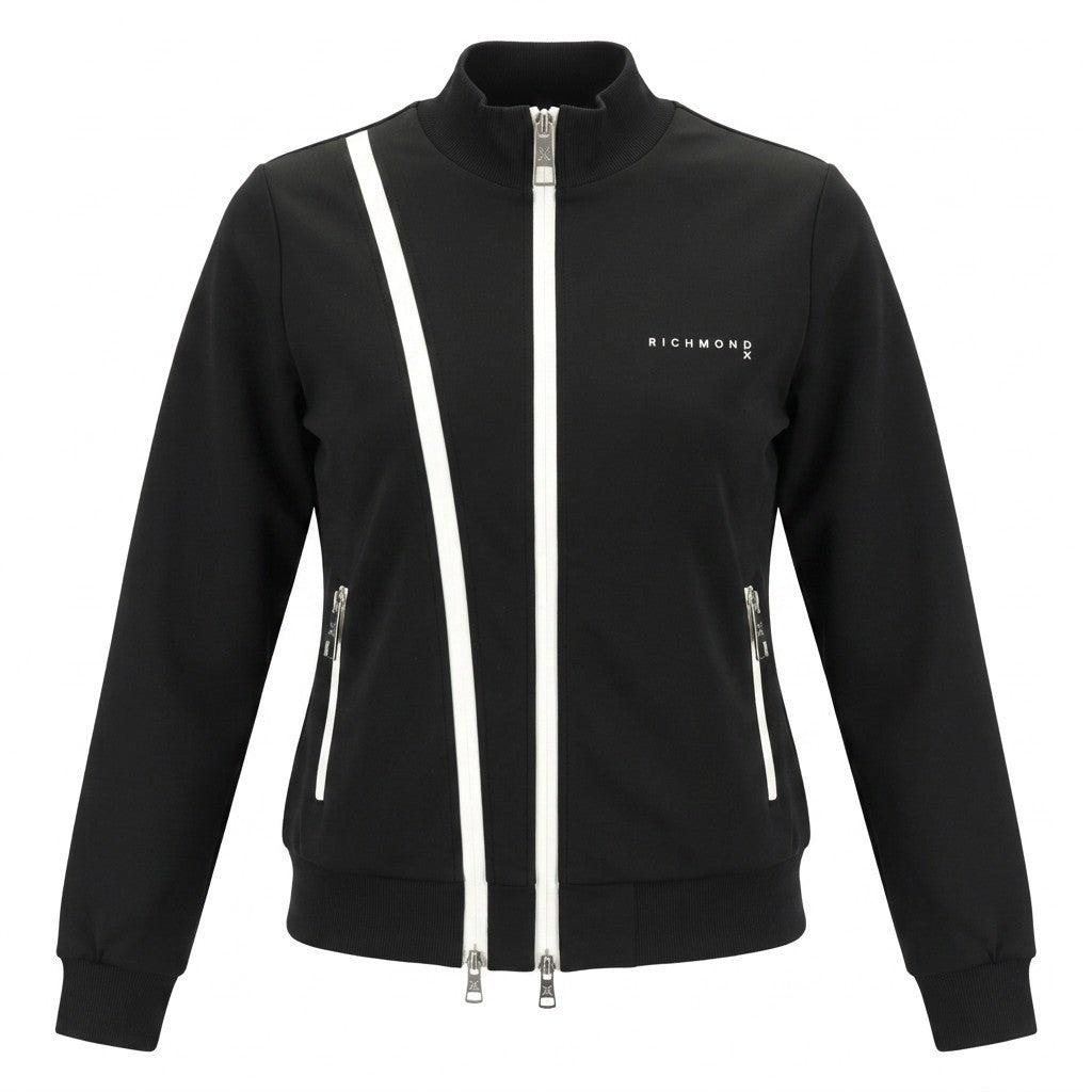 Black Polyester Sweatshirt