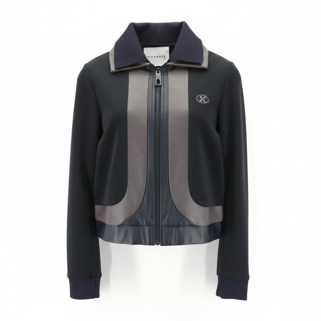 Schwarzes Sweatshirt aus Polyester