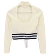 Ivory Polyester Jumper