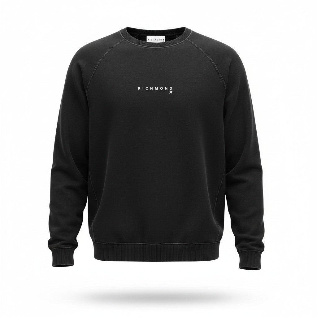 Schwarzes Sweatshirt aus Baumwolle